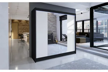 Talin Garderob 180x58x215 cm - Vit - Förvaring - Sko- & klädförvaring - Garderober & garderobssystem