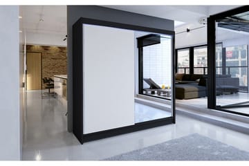 Talin Garderob 180x58x215 cm - Vit - Förvaring - Sko- & klädförvaring - Garderober & garderobssystem