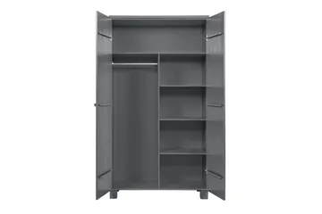 Tenney Garderob 111 cm - Stålgrå Tall - Förvaring - Sko- & klädförvaring - Garderober & garderobssystem