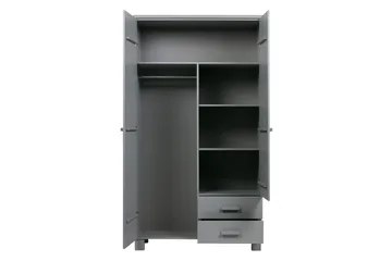 Tenney Garderob med 2 Lådor 111 cm - Grå Tall - Förvaring - Sko- & klädförvaring - Garderober & garderobssystem