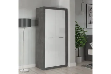 Tolovgrad Garderob 54x92 cm - Grå/Vit - Förvaring - Sko- & klädförvaring - Garderober & garderobssystem