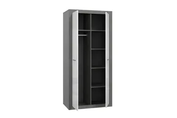 Tolovgrad Garderob 54x92 cm - Grå/Vit - Förvaring - Sko- & klädförvaring - Garderober & garderobssystem