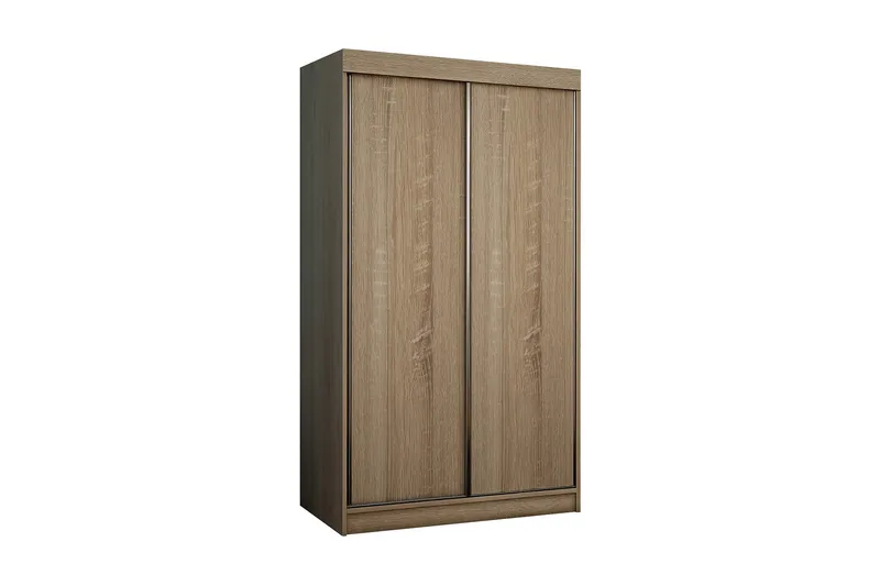 Top Garderob 100 cm i Trä med Metallram, Beige