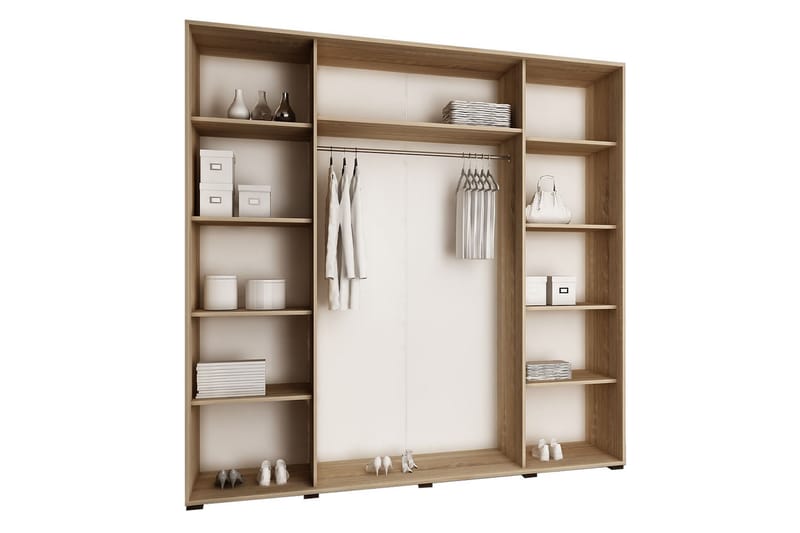TOP Garderob 200x62x200 cm - Beige - Förvaring - Sko- & klädförvaring - Garderober & garderobssystem
