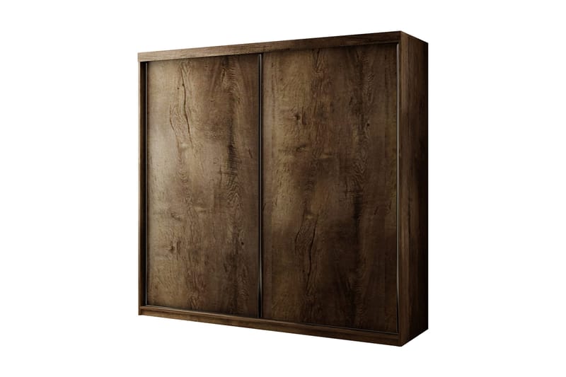 Top Garderob 200x62x200 cm, Brun/Mörk Ask