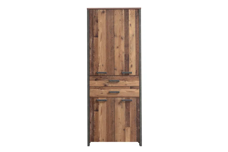 Torelles Garderob 87x221 cm - Brun/Grå - Förvaring - Sko- & klädförvaring - Garderober & garderobssystem