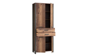 Torelles Garderob 87x221 cm - Brun/Grå - Förvaring - Sko- & klädförvaring - Garderober & garderobssystem