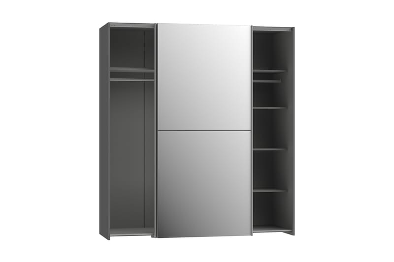 TULUCESTI Vitrinskåp 43x105 cm Mörkgrå - Förvaring - Sko- & klädförvaring - Garderober & garderobssystem