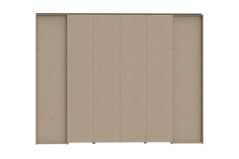 TULUCESTI Vitrinskåp 43x68 cm 3 Hyllor Brun/Svart - Förvaring - Sko- & klädförvaring - Garderober & garderobssystem