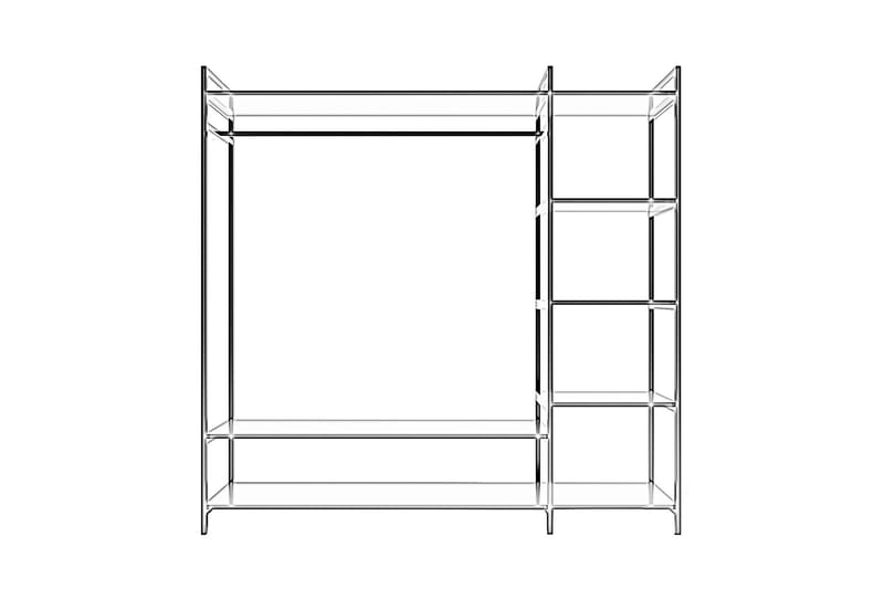 URSHEIM Garderob 100x40 cm Vit - Förvaring - Sko- & klädförvaring - Garderober & garderobssystem