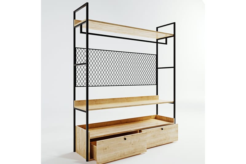 URSHEIM Garderob 148x42 cm Natur - Förvaring - Sko- & klädförvaring - Garderober & garderobssystem