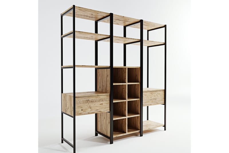 URSHEIM Garderob 180x40 cm Natur - Förvaring - Sko- & klädförvaring - Garderober & garderobssystem