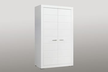 Uzayr Garderob 116x198 cm i Trä - Vit - Förvaring - Sko- & klädförvaring - Garderober & garderobssystem