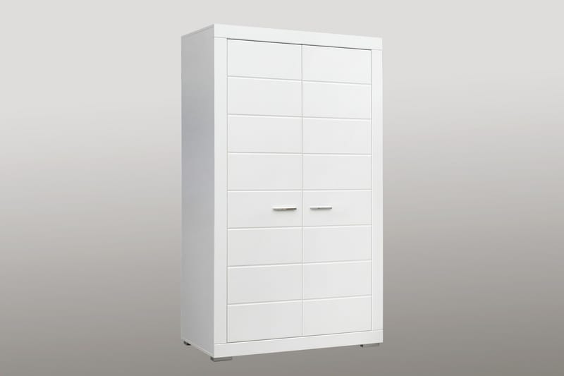 Uzayr Garderob 116x198 cm i Trä - Vit - Förvaring - Sko- & klädförvaring - Garderober & garderobssystem