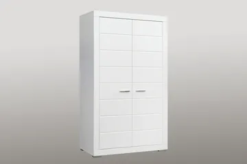Uzayr Garderob 116x198 cm - Vit - Förvaring - Sko- & klädförvaring - Garderober & garderobssystem
