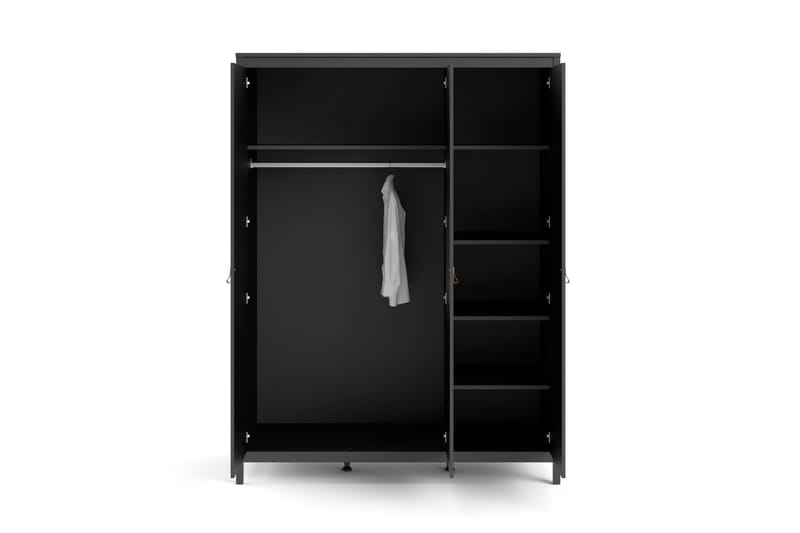 Vallvidera Garderob 58x150 cm - Svart - Förvaring - Sko- & klädförvaring - Garderober & garderobssystem