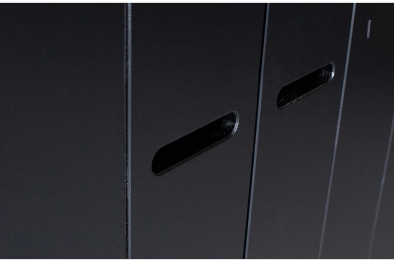 Varius Garderob 140x53 cm 3 Dörrer - Furu/Svart - Förvaring - Sko- & klädförvaring - Garderober & garderobssystem