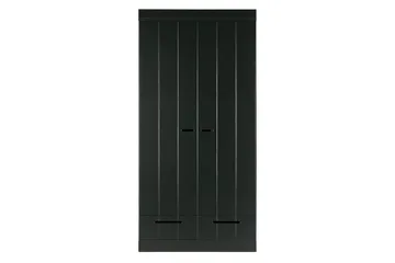 Varius Garderob 94x53 cm 2 Dörrar - Furu/Svart - Förvaring - Sko- & klädförvaring - Garderober & garderobssystem