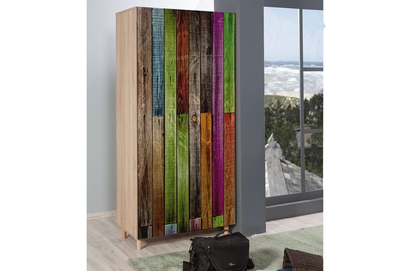 Vellavie Garderob Regnbågspanel - Flerfärgad - Förvaring - Sko- & klädförvaring - Garderober & garderobssystem