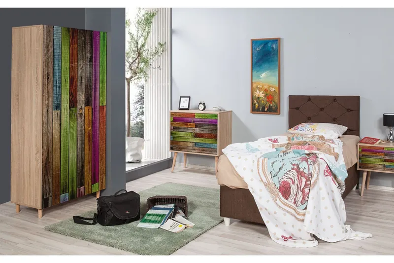 Vellavie Garderob Regnbågspanel - Flerfärgad - Förvaring - Sko- & klädförvaring - Garderober & garderobssystem