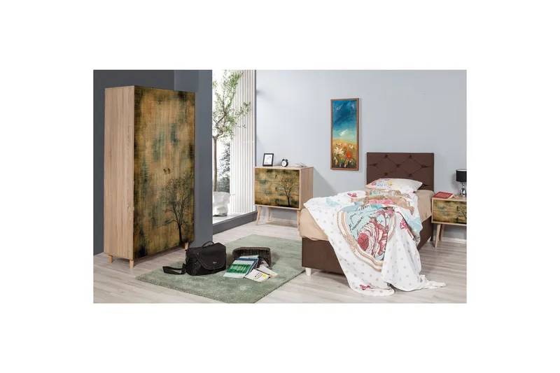 Vellavie Garderob Trädsilhuett - Grön/Brun - Förvaring - Sko- & klädförvaring - Garderober & garderobssystem