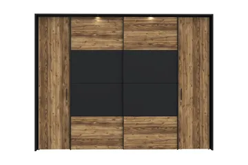 Vergina Garderob 62x280 cm - Brun/Svart - Förvaring - Sko- & klädförvaring - Garderober & garderobssystem