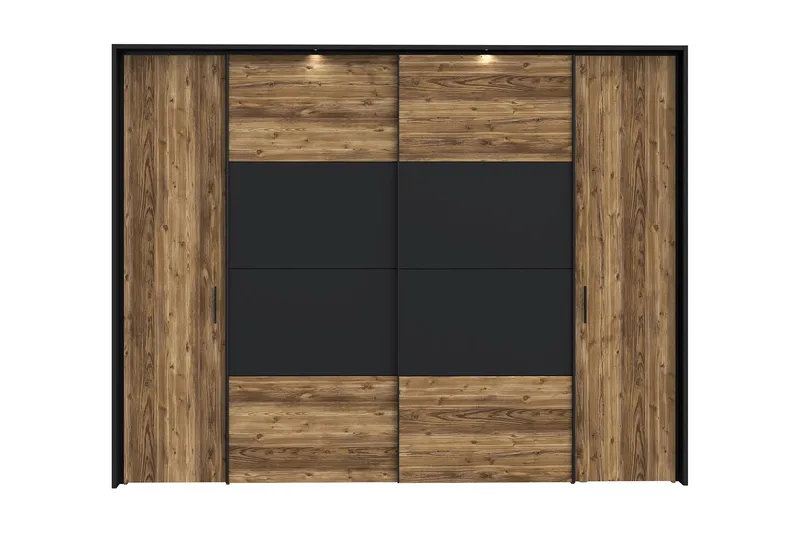 Vergina Garderob 62x280 cm - Brun/Svart - Förvaring - Sko- & klädförvaring - Garderober & garderobssystem