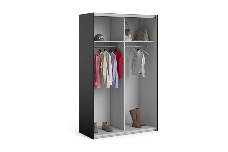 VERONA Garderob Svart - Tvilum - Garderober & garderobssystem