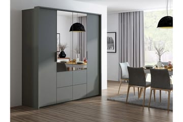 Wedena Garderob 208 cm - Grå - Förvaring - Sko- & klädförvaring - Garderober & garderobssystem