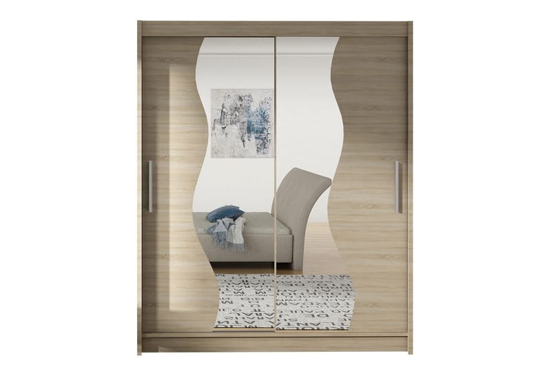 West Garderob 150x58x200 cm - Beige - Förvaring - Sko- & klädförvaring - Garderober & garderobssystem