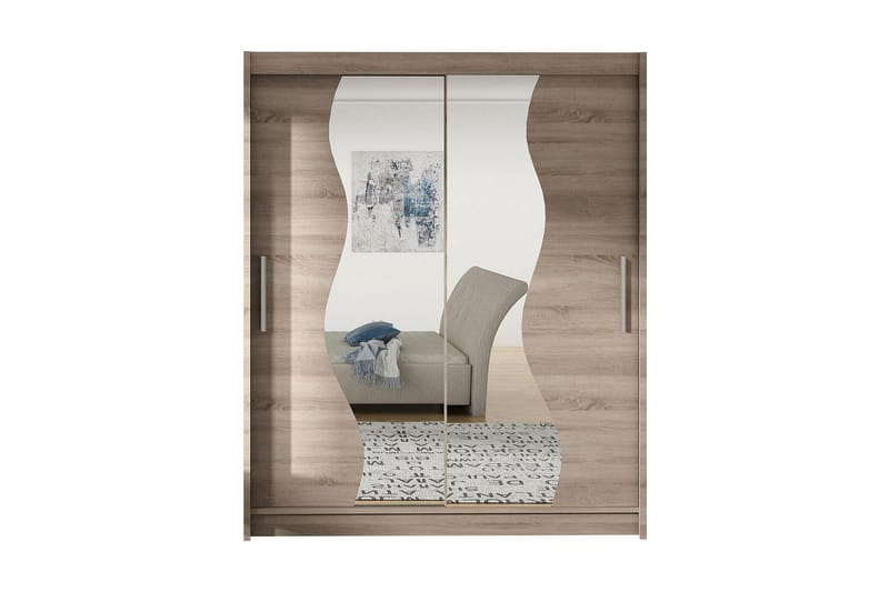 West Garderob 150x58x200 cm - Beige - Förvaring - Sko- & klädförvaring - Garderober & garderobssystem