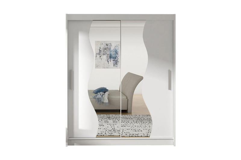 West Garderob 150x58x200 cm - Vit - Förvaring - Sko- & klädförvaring - Garderober & garderobssystem