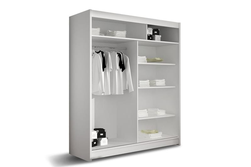 West Garderob 150x58x200 cm - Vit - Garderober & garderobssystem