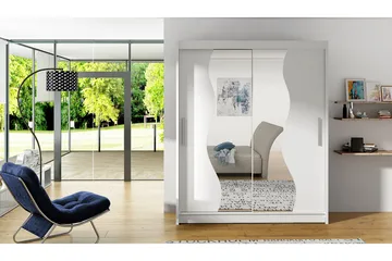 West Garderob 150x58x200 cm - Vit - Förvaring - Sko- & klädförvaring - Garderober & garderobssystem