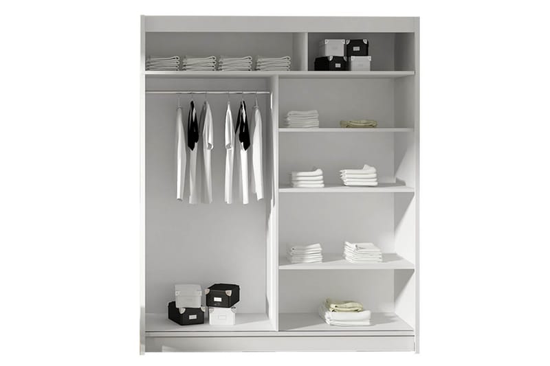 Westa Garderob 150x58x200 cm - Beige - Förvaring - Sko- & klädförvaring - Garderober & garderobssystem