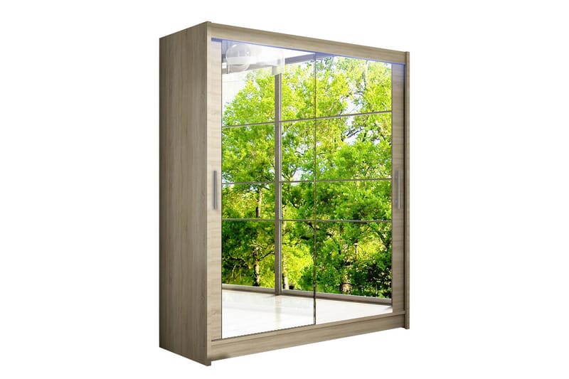 Westa Garderob 150x58x200 cm - Beige - Förvaring - Sko- & klädförvaring - Garderober & garderobssystem