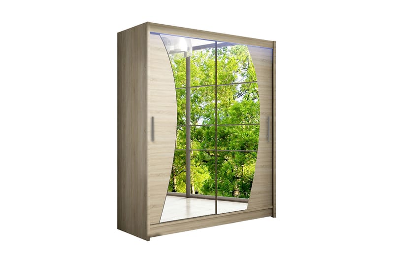 Westa Garderob 150x58x200 cm - Beige - Förvaring - Sko- & klädförvaring - Garderober & garderobssystem