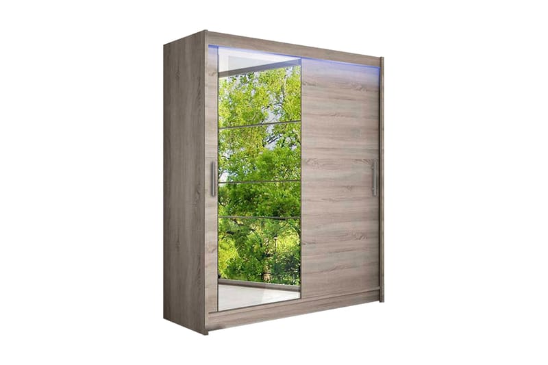 Westa Garderob 150x58x200 cm - Beige - Förvaring - Sko- & klädförvaring - Garderober & garderobssystem