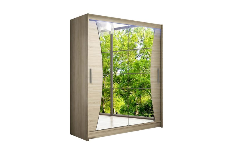 Westa Garderob 150x58x200 cm - Trä/natur - Förvaring - Sko- & klädförvaring - Garderober & garderobssystem