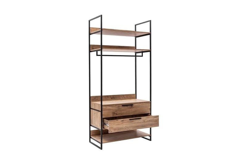 Witonia Garderob 104x52 cm - Natur - Förvaring - Sko- & klädförvaring - Garderober & garderobssystem