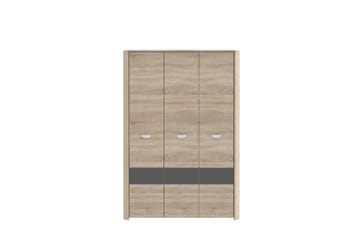 Yazmene Garderob 133x194 cm - Brun - Förvaring - Sko- & klädförvaring - Garderober & garderobssystem