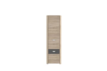 Yazmene Garderob 59 cm i Mörkt Trä - Beige - Förvaring - Sko- & klädförvaring - Garderober & garderobssystem