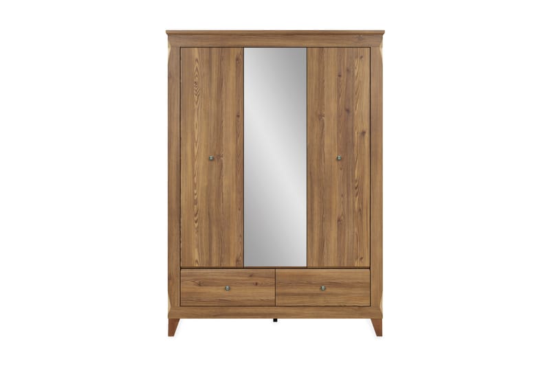 GARNES Garderob med spegel - Trä/natur - Garderober & garderobssystem