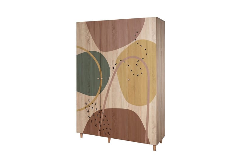 Gladfield Garderob 135x192 cm, Natur