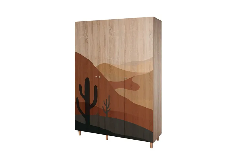 Gladfield Garderob 135x192 cm, Natur