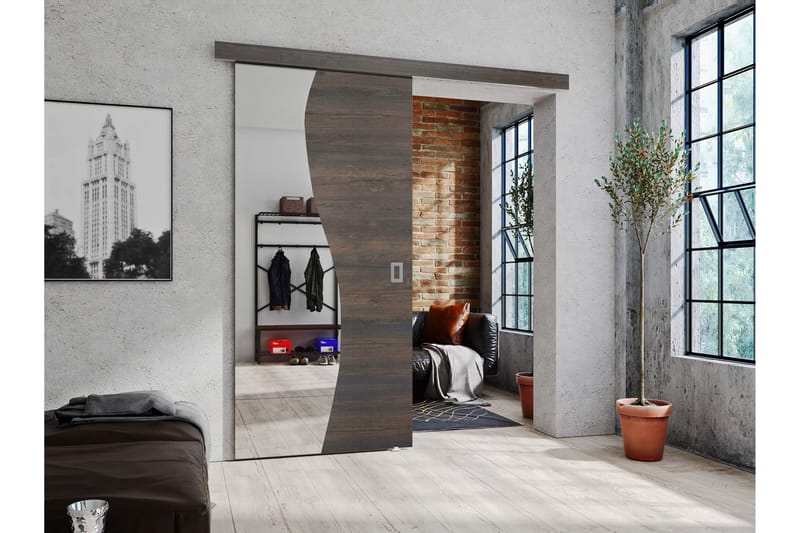 Grinduga Skjutdörr - Brun - Förvaring - Sko- & klädförvaring - Garderober & garderobssystem