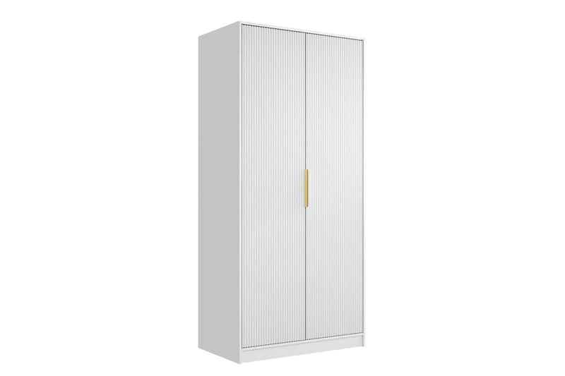 Gudelia Garderob 102x216 cm - Beige - Förvaring - Sko- & klädförvaring - Garderober & garderobssystem