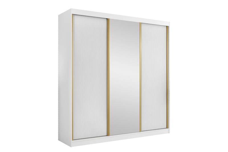 Gudelia Garderob 200x216 cm - Blå - Förvaring - Sko- & klädförvaring - Garderober & garderobssystem