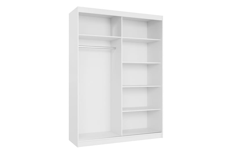 Gudelia Garderob med Spegel 151x216 cm - Beige - Förvaring - Sko- & klädförvaring - Garderober & garderobssystem