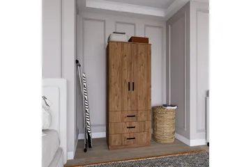 Haaken Garderob 60x174,8 cm - Brun - Förvaring - Sko- & klädförvaring - Garderober & garderobssystem